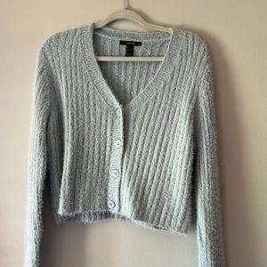 Fuzzy F21 Cropped Sweater